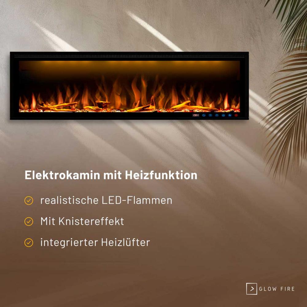 Electric wall fireplace Smart Wall 60